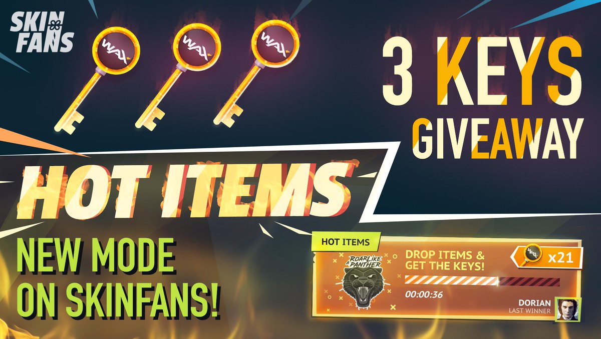 Smackdowness's tweet photo. Skinfans 3x Wax Key Live Stream Giveaways!
RT
Follow @Smackdowness @SKINFANS @GO_vIRL 
Link to stream: https://t.co/ztCRasamnm https://t.co/t2ItcLipRv