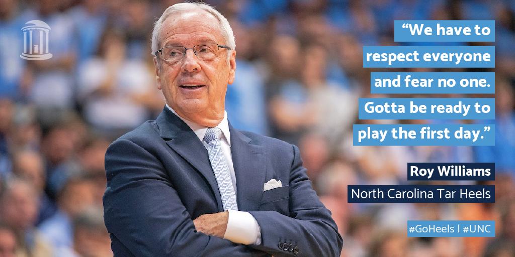 UNC's tweet photo. First day. No fear.

#GoHeels #MarchMadness https://t.co/sNawCw5u7u