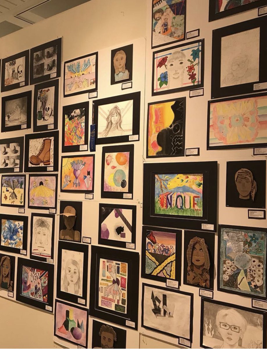 lizzieamick's tweet photo. The LISD Middle School Art Show has come and gone. This year was phenomenal and I’m so impressed with all the work the students created. https://t.co/zwMZHZIO8D