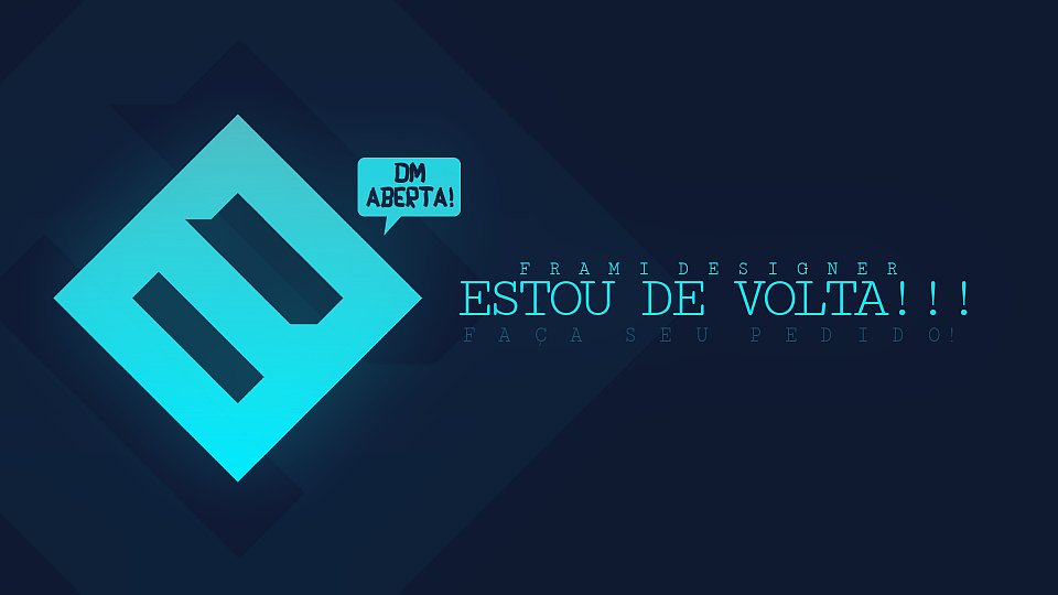 FraminhoDesign's tweet image. ESTOU DE VOLTA!!!