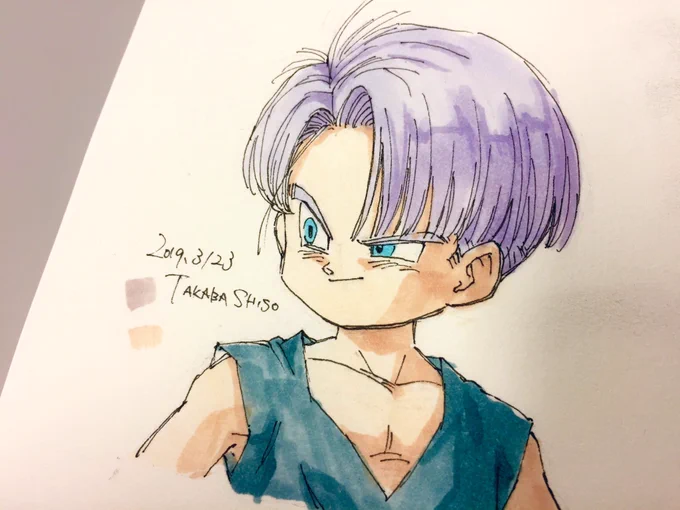 新しい紙の試し描きに 