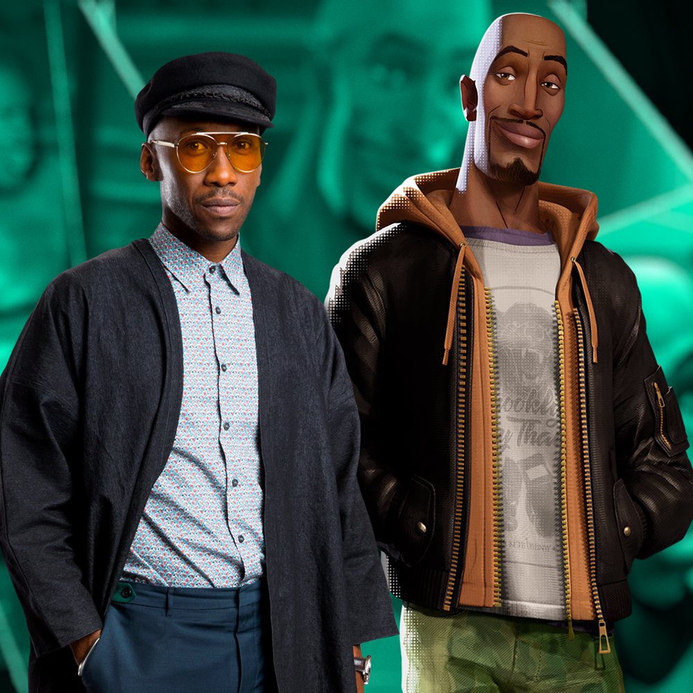 rodneyrothman's tweet photo. Uncle Aaron is one of the few characters in the movie whose design was inspired by the look of his voice actor counterpart, Mahershala Ali. #VuduViewingParty @VuduFans https://t.co/ktqZE7dgBc