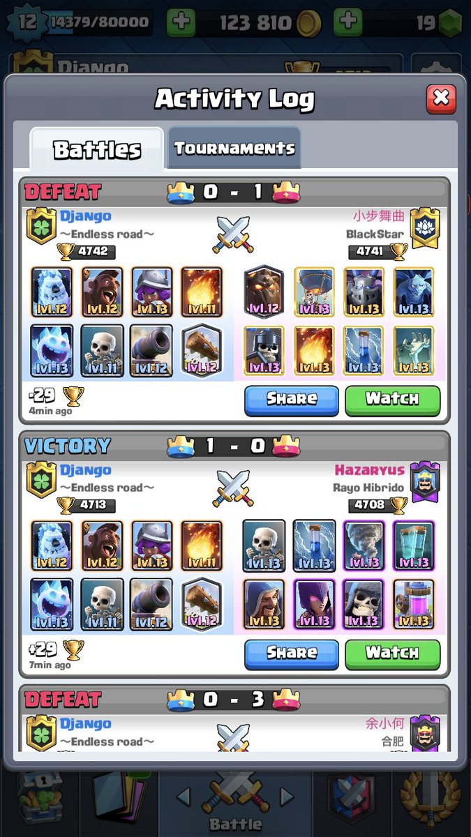 Django1201's tweet photo. 金剣帯のレベルがおかしいですよ
@ClashRoyaleJP https://t.co/G0Z8YVbG1l