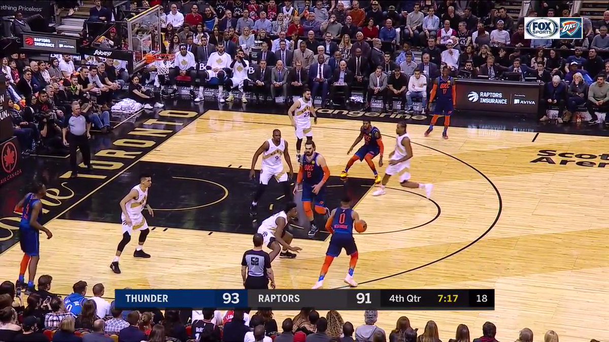 1️⃣8️⃣ threes made for OKC!!