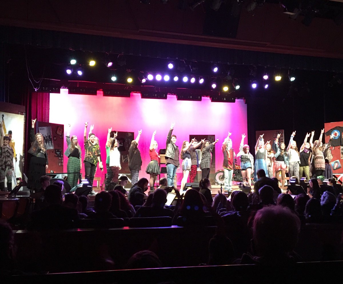 MrsNCote's tweet photo. Congratulations to the cast, crew, and musicians for an incredible performance of, “We Will Rock You” at WHS tonight! One more performance tomorrow night! #WHSnow https://t.co/ZoOSKcW2p3