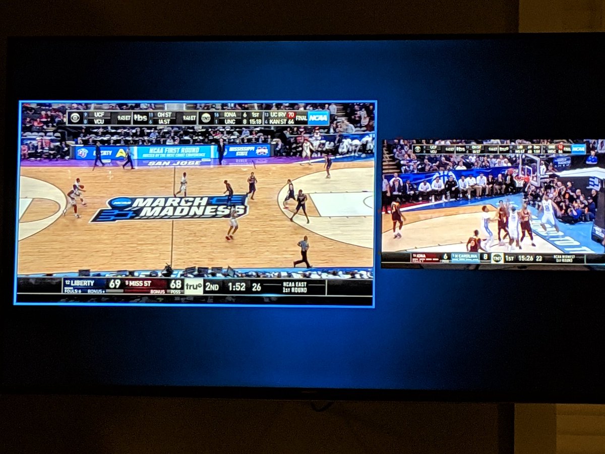 mhetrick14's tweet image. Multi view on @playstation Vue is killing it.  #NCAATournament #psvue