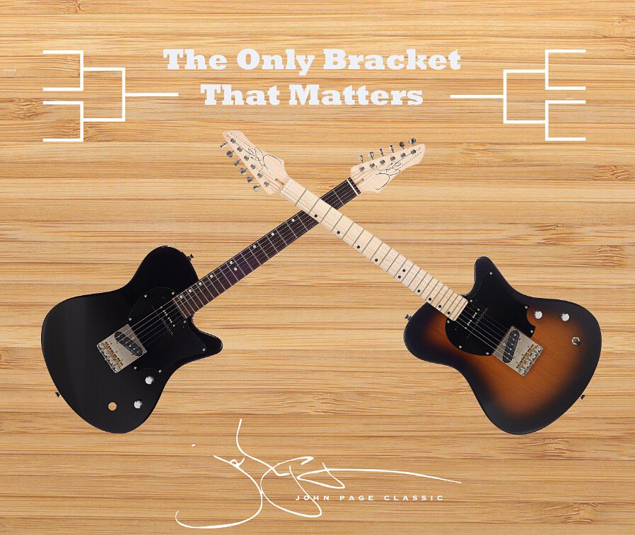 johnpageclassic's tweet photo. We’re rocking our way into #MarchMadness with the only #bracket that matters. Stay tuned for our bracket coming this weekend and you can make your picks into the #FinalFour.
#MyFinalFour #Sweet16 #EliteEight #JohnPageClassicGuitars #UniquelyFamiliar #ForeverGuitar #GuitarsDaily https://t.co/M8cwRM2hio