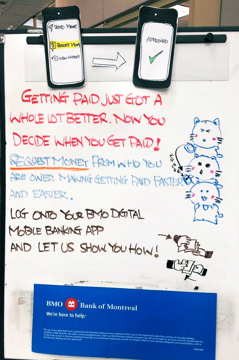 Still waiting for that one friend to pay you back the lunch money? Let us help! 😉
Request money through E-transfer, ask us how! 
 #B4U #BMO #BMOVanCentre #etransfer #BMOUBC #UBC