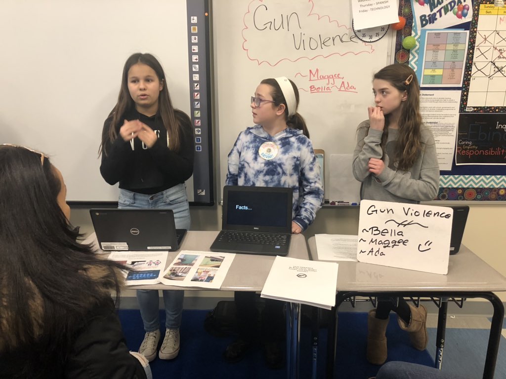leslierector1's tweet photo. MYP 1 Design students are sharing their “Community Cares” projects with their parents! Students investigated community problems and developed ideas for solutions! Great job presenting today! @EbingerSchool https://t.co/GoPUBCvANo