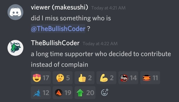 ChainEnthusiast's tweet photo. $alqo I wouldnt call it "bullish" news that some random community volunteer gets more done in 24 hours than the main dev does in 6 months.. but hey thats just me. Why do we pay a dev fee again? Please remind me... 🤔 https://t.co/ygtML3oztR