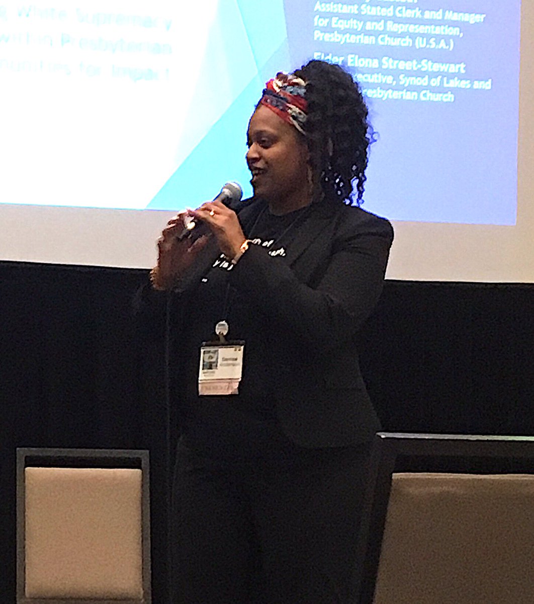PastorLandino's tweet photo. On the work of churches in fighting white supremacy: “The framework we are looking for is not “reconciliation,” it’s “reparations.”” @thesoulstepford #WPC20IA https://t.co/rZefwUNmy0
