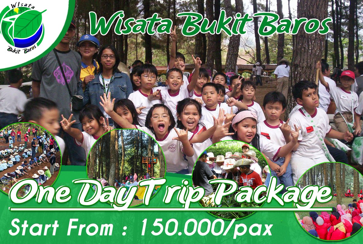 Paket One Day Trip @wisatabukitbaros  
- Presentasi Pembutan Keju
- Demo Memasak produk Keju
- Wisata Agro
- Mini Zoo
ayo booking sekarang 
.
.
.
wisatabukitbaros.co.id
Info : (0255)6244335 / (021)8580515