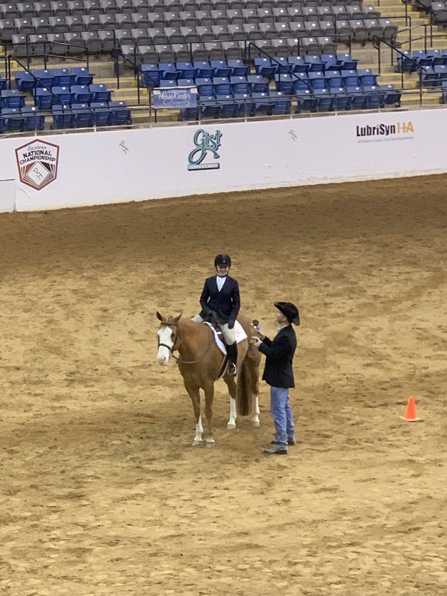 Great first day at the #APHA #EasternNationals riding with <a href="/ktrfarms/">ktr farms</a> - Fonzi and I brought home a 1st and 2nd in Hunt Seat Equitation! <a href="/APHAnews/">American Paint Horse</a> #InviteMeBack <a href="/LukeSlabaugh/">Luke Slabaugh</a> <a href="/alcoasports/">alcoasports</a> #NationalChampion #PaintHorse