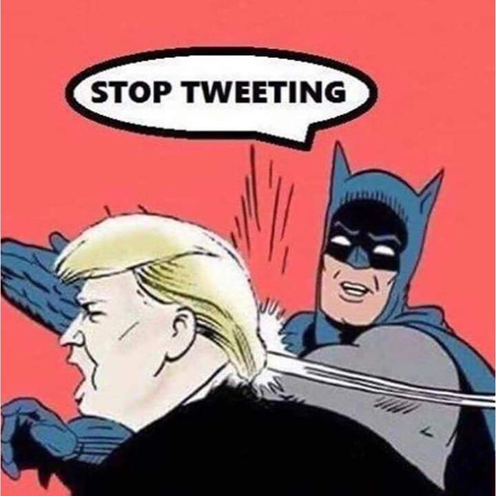 psweezey's tweet photo. Yoooooo!!!!! For real!!!! JUST STOP!!!! Cause HE is ONLY MAKING IT WORSE!! HE is like STAIN on WHITE CARPET once TRY to CLEAN IT the stain GETS WORSE and you HAVE TO STOP!!!! SO JUST STOP!! #NotMyPresident https://t.co/92WUrUIuE9