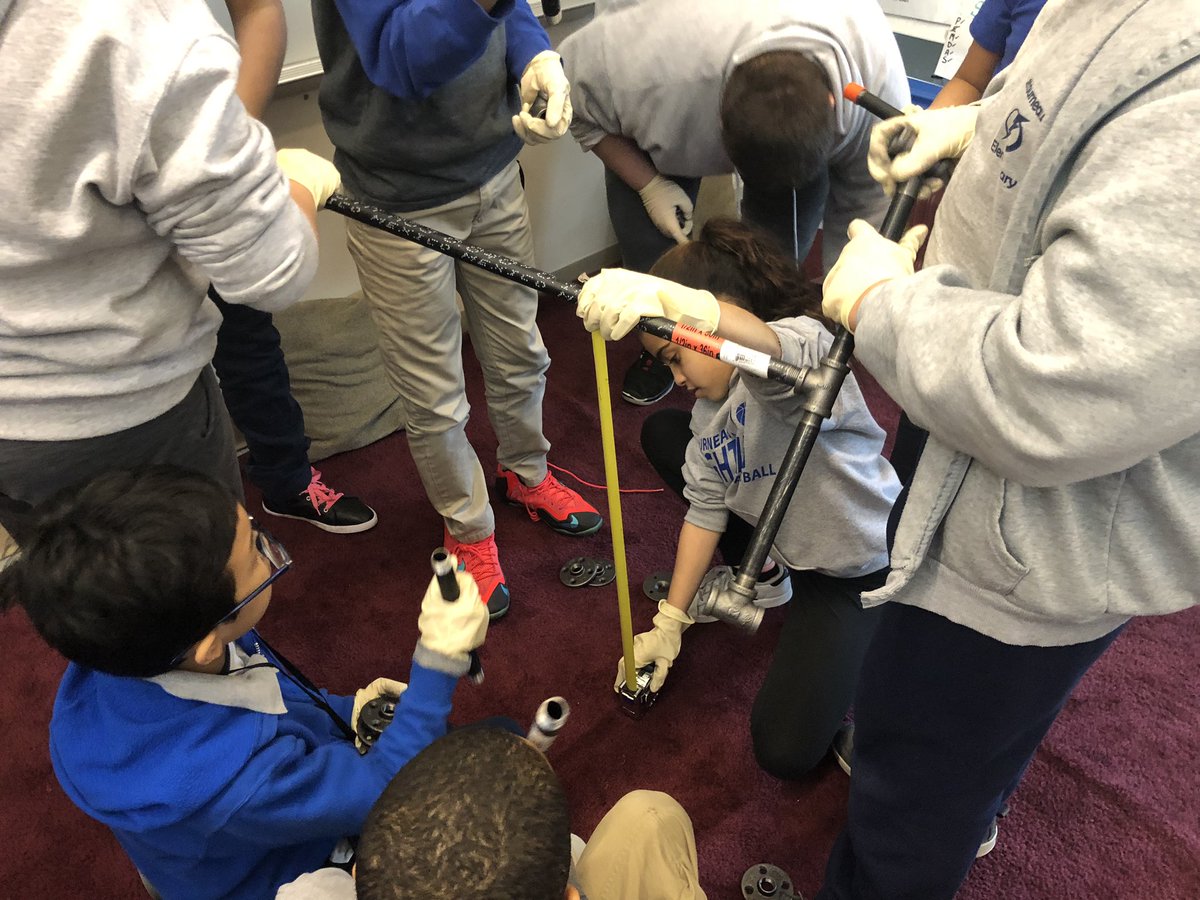 NickSiudela's tweet photo. #LetourneauScholars #ELLs #STEMenrichment It started with a simple design! Students felt we needed to display our STEM projects, so they used their #problemsolving skills to create this. Now, we have an industrial table base for our #STEM table. #IncredibleKidDay2019 a day late! https://t.co/xjqLN6nLxH
