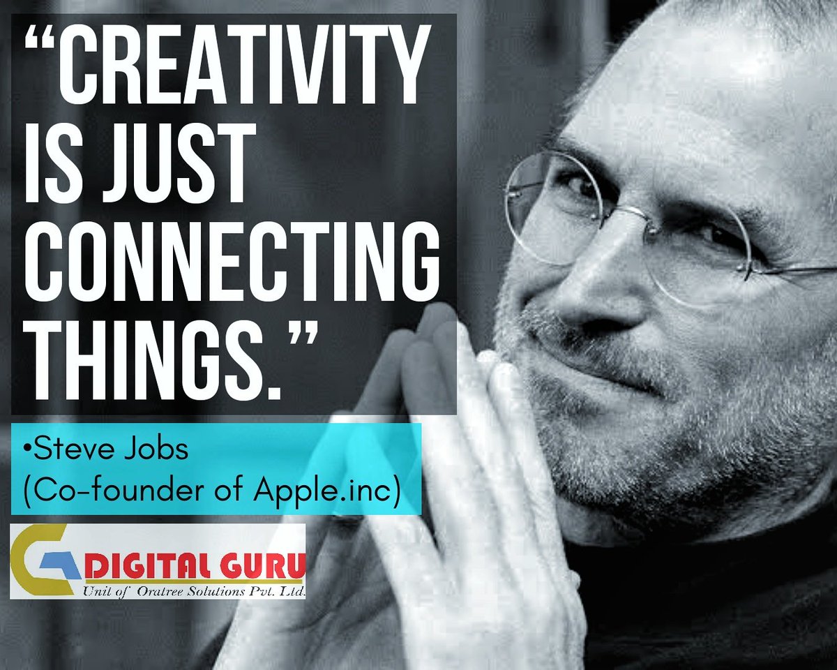 GlobalDigitalG1's tweet photo. Hit like if you agree.👍
Digital Marketing Courses for Students!!
👇
https://t.co/3y0mXutC31
Click the link and fill the form.
•
•
•
•
•
•
#gdigitalguru #stevejobsquotes #stevejobsquote #stevejob
#stevejobs #applelifestyle #applelovers #applelife #apple https://t.co/AzjyJllGES