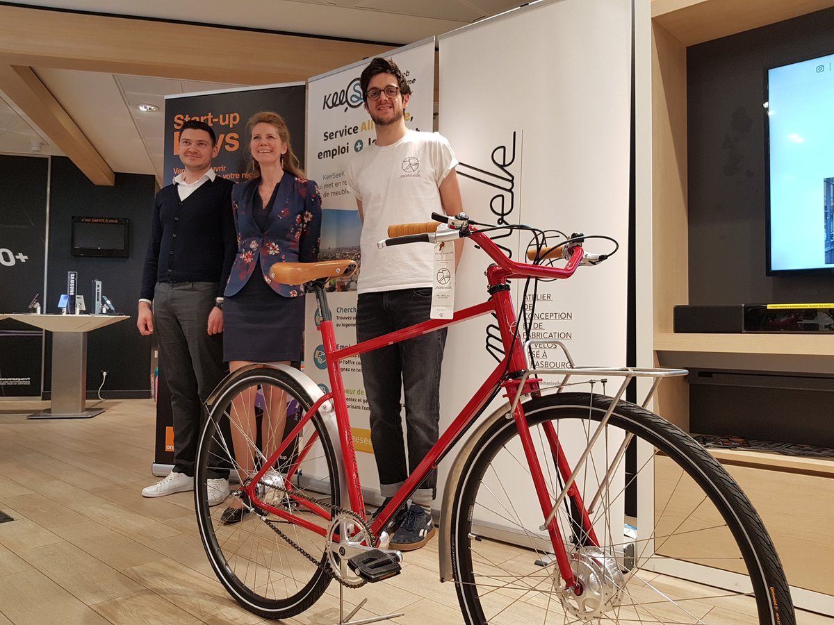 Les #OrangeStartup d'Alsace se relayent à la boutique Orange Kléber de Strasbourg jusqu'au 30 mars pour les #StartupDays 🏠🔑🚲🚗🤗
