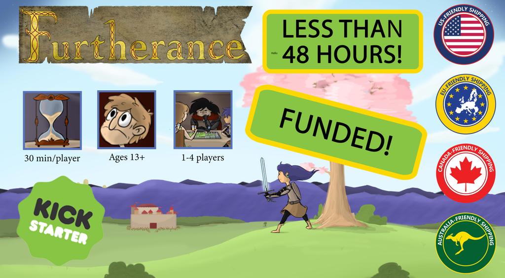 FurtheranceGame's tweet photo. Less than 35 hours left to back Furtherance on Kickstarter! Back now to reserve your copy and get your name in the rulebook! https://t.co/MDrZgbBxBv