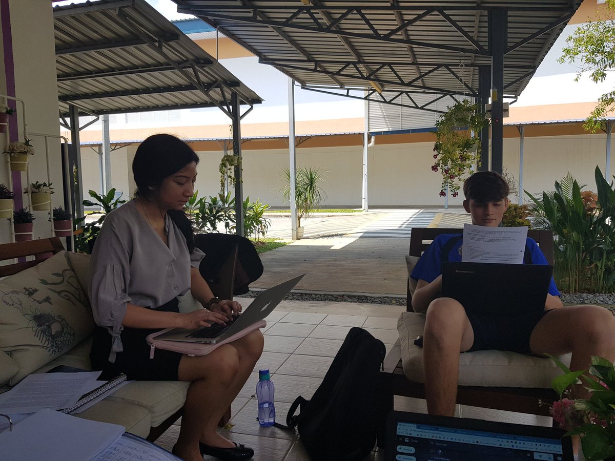 ECiMDrama's tweet photo. A studious Saturday morning redrafting coursework with some fresh air. https://t.co/4iLTdvIC2L
