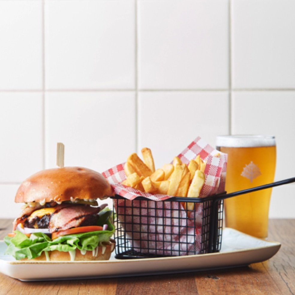 What's better than burgers? $15 burgers (and fries) - every Saturday!! 🍔 🍟