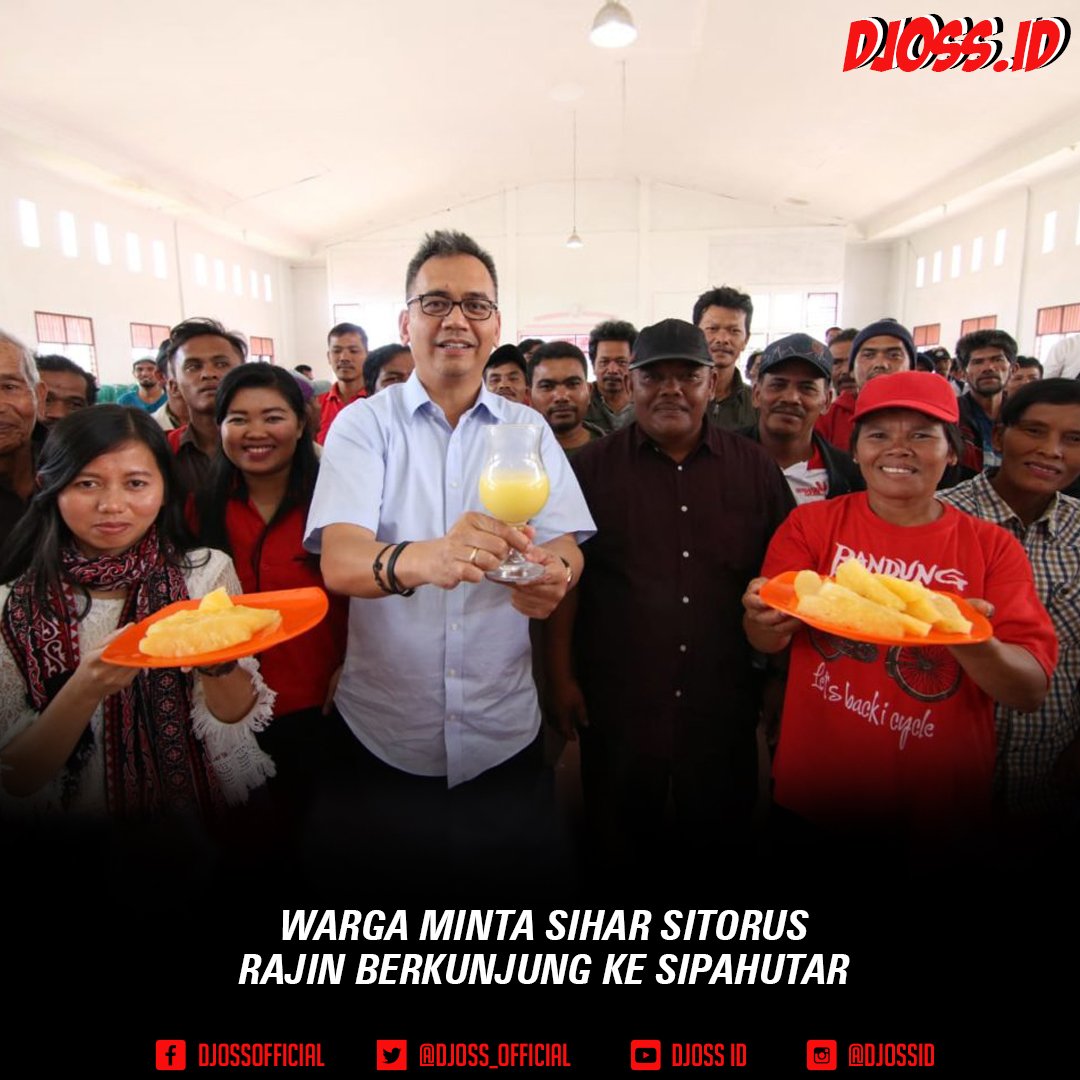 djoss_official's tweet photo. Warga Minta Sihar Sitorus Rajin Berkunjung ke Sipahutar.

Selengkapnya Baca di : https://t.co/mvSoFhqi9f

#SiharSitorus #DjarotSihar #DPRRI #DariSUMUTUntukIndonesia #JokowiLagi #JokowiAmin #Jokowi2Periode #TetapJokowi #DJOSS #Sipahutar #NenasSipahutar https://t.co/BMjch7kCNd