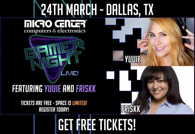 yuuietv's tweet photo. Hey y’all it’s getting close to @microcenter event in Dallas,TX this Sunday. We will be Live streaming, shopping and meet n greets☺️Sign up and join the event for a chance to win a $3000 powerspec x603 PC https://t.co/Qbk3AqnlXV #ad https://t.co/EfNOeHc4bY