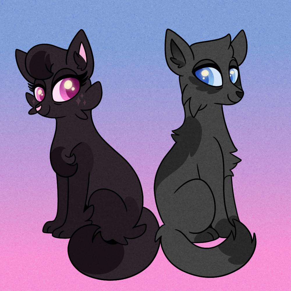 CarouselUnique's tweet photo. Grandma Grandpa stop flirting omg (don't ship them particularly but now that they're friends I think it'd be funny if they got flirty in front of their grandchildren to embarrass them lol) #warriorcats #Nightcloud #Crowfeather #CrowNight https://t.co/wtKexdYPeu