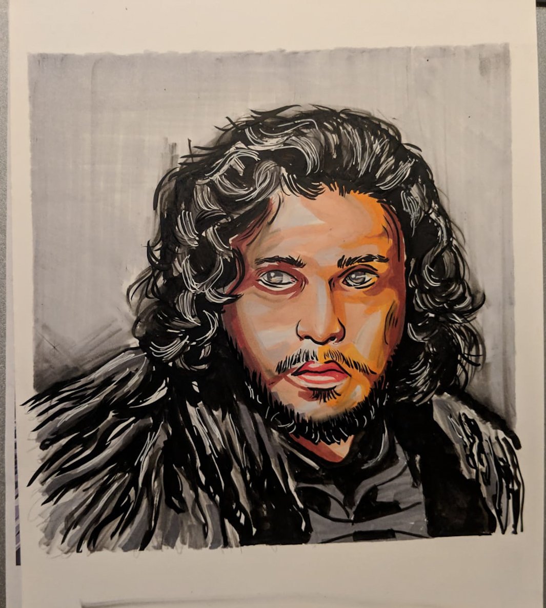 anithaaavi's tweet photo. Hand made #johnsnow poster. Made with #CopicMarkers . Pay 10$ at my #fundraiser for national suicide prevention helpline and he is yours. If you feel generous, pay more. Some one please give him a him a home https://t.co/F8Qz4NWbgY