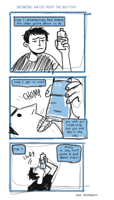 made a fun tutorial for how i drink from water bottles! its super easy and fun! 