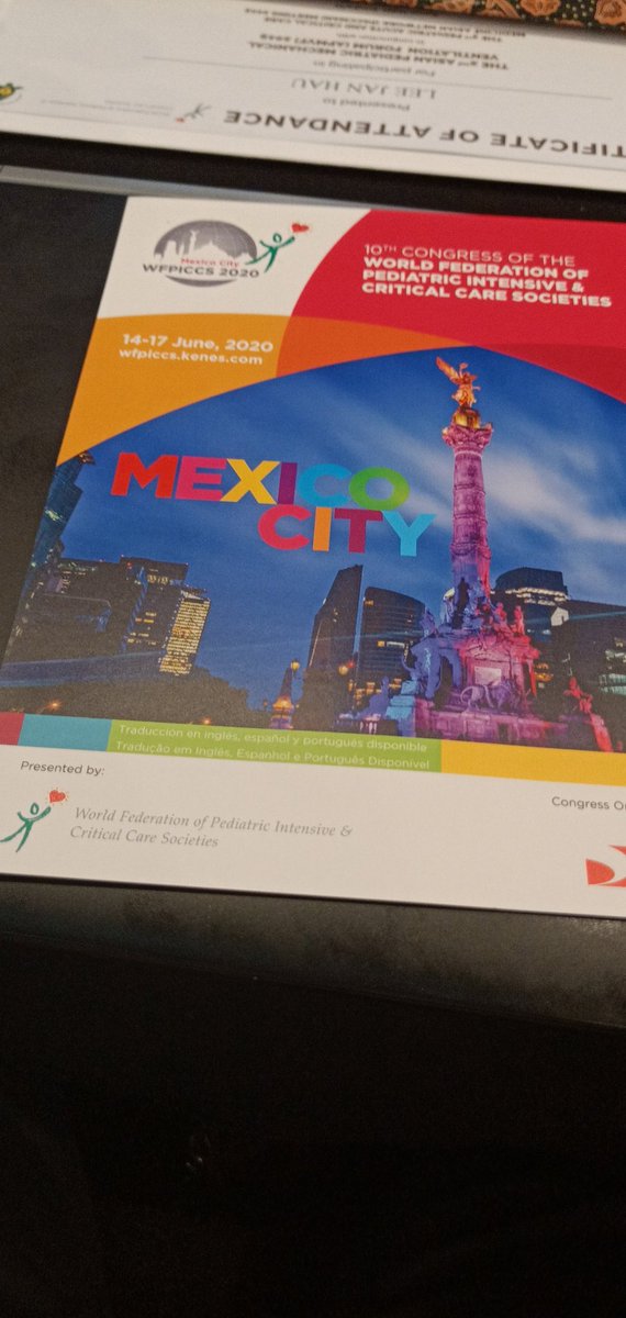leejanhau's tweet photo. #wfpiccs20 being promoted very early at #APMVF. #Mexico may be far from #Asia... but #PedsICU folks from here will start making plans early... @WFPICCS https://t.co/qVw7tO8mkM