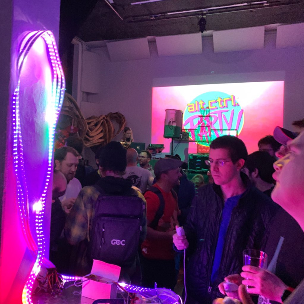 robmsantos's tweet photo. #altctrlparty #gdc #gamedev https://t.co/prnBG9Vjap