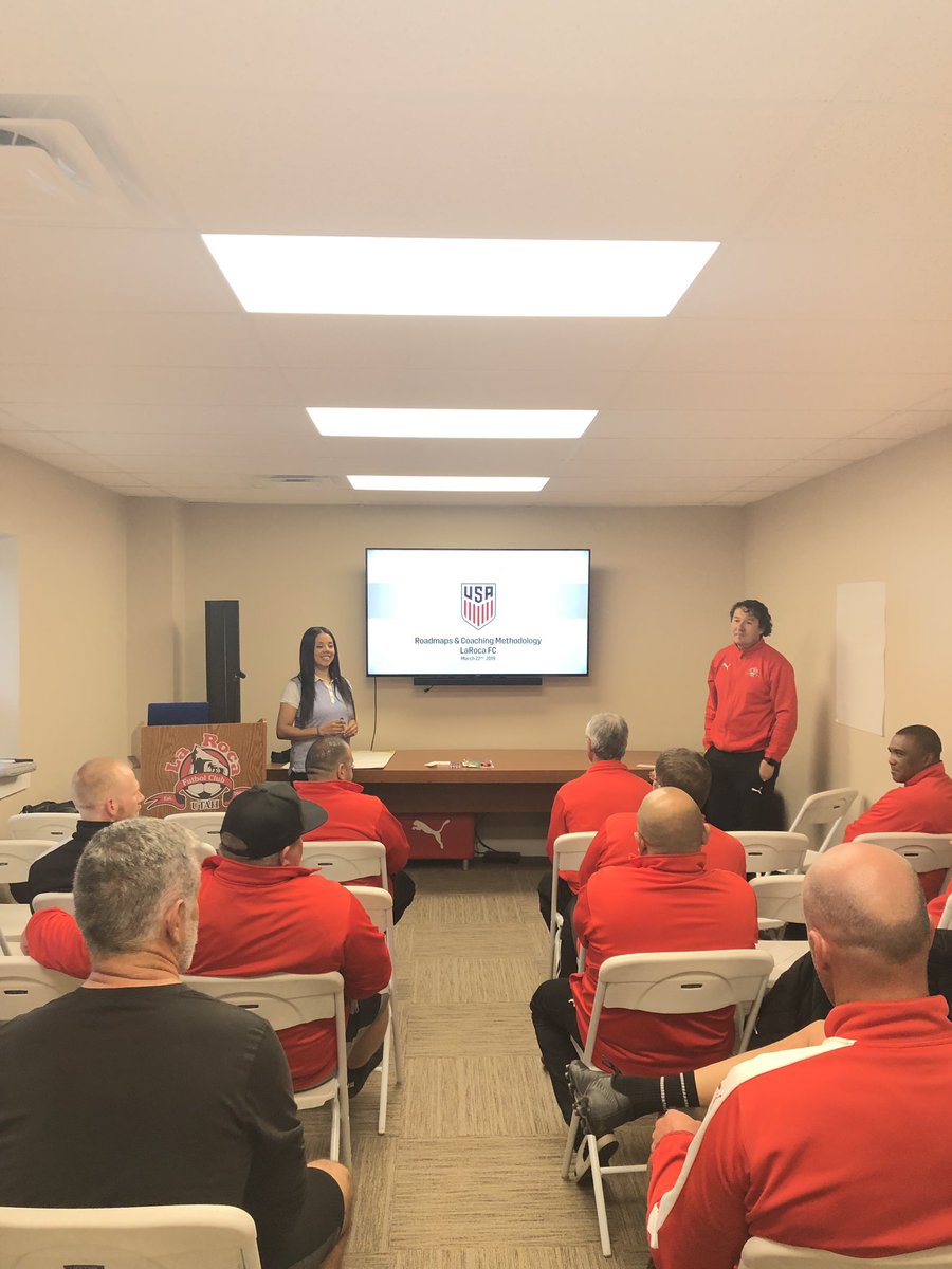 laroca_official's tweet image. Coaches Workshop with with Zahra Lechak NW USsDA Technical Advisor, learning about US Soccer Methodology and Road Map, Thank you so much Zahra!! #CoachingEducation #GirlsDa #DevelopmentAcademy #UssDA #Uysa #Usysa #LaRocaFamily #VamosLaRoca #soccer #Futbol @ussoccer_da @zahra13
