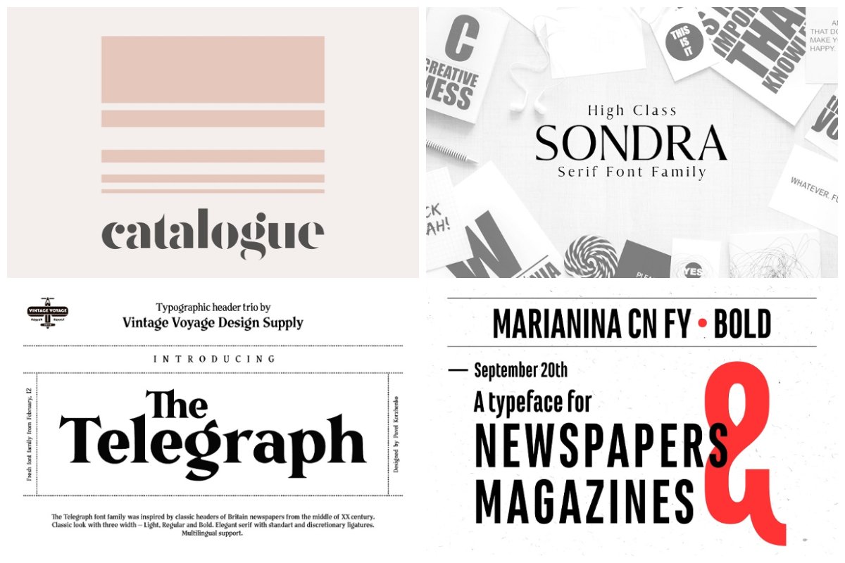 hipfonts's tweet photo. 20 Newspaper Fonts Worthy of the Front Page

https://t.co/YYMjnyAX6A https://t.co/uwObqzEU34