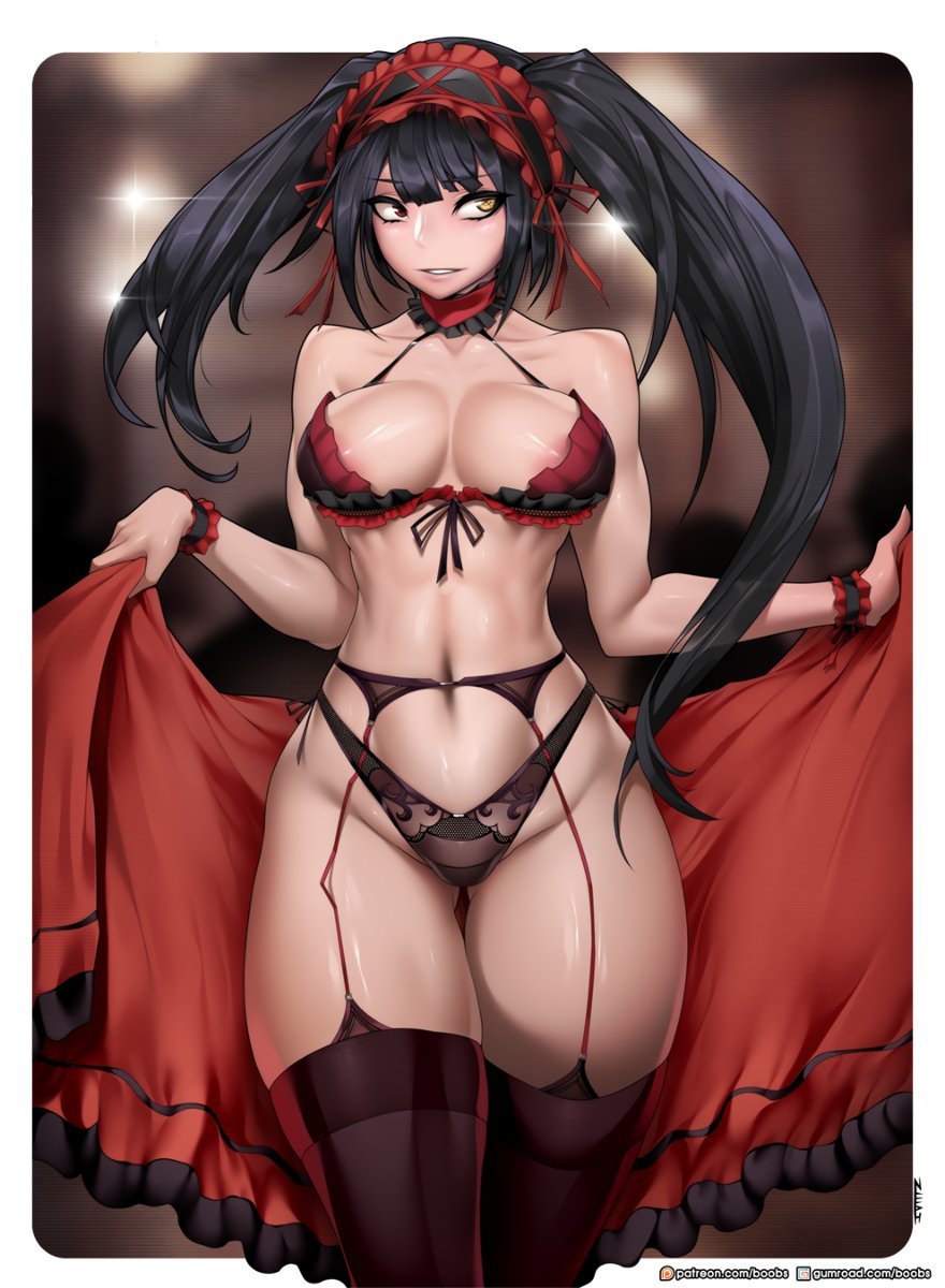 [R-18] Exposure time #おっぱい #巨乳 #筋肉娘 #ストッキング #下着 #デート・ア・ライブ #時崎狂三 https://t.co/anXILtkmMi 