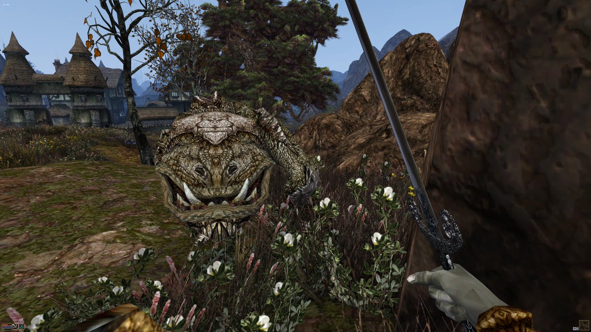HHellfis's tweet photo. think ive been mistaking the nostrils for the eyes of an Alit for a long time now... #MGSO #ElderScrolls #morrowind https://t.co/wBADhRUEPT