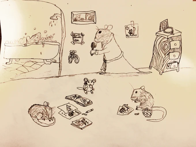 BONUS ROUND
2000: furry art from when I was four, AKA my peak, art-wise 