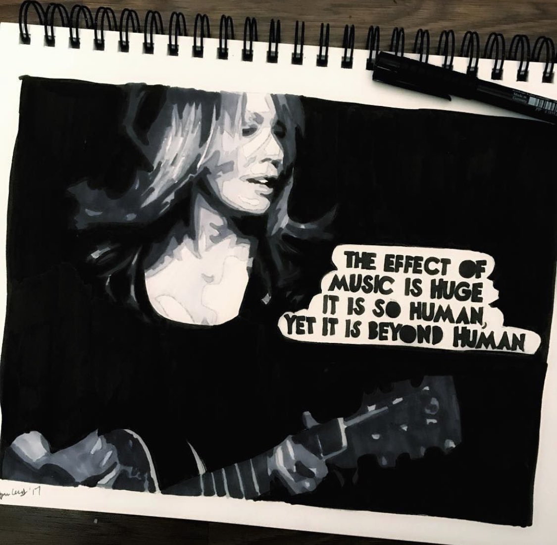 NancyWilson's tweet photo. Happy #fanletterfriday . Thanks so much @anniemgo for this wonderful piece of art! It’s beautiful! https://t.co/HUVDTKRB66