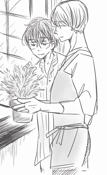 @napori_3_i でぃるさん、お題いただいてたのにすみません!すぐ描いたんですけど、うっかりでぃる育てちゃって、違うだろ!ってお蔵入りしたままになってます…😂 
