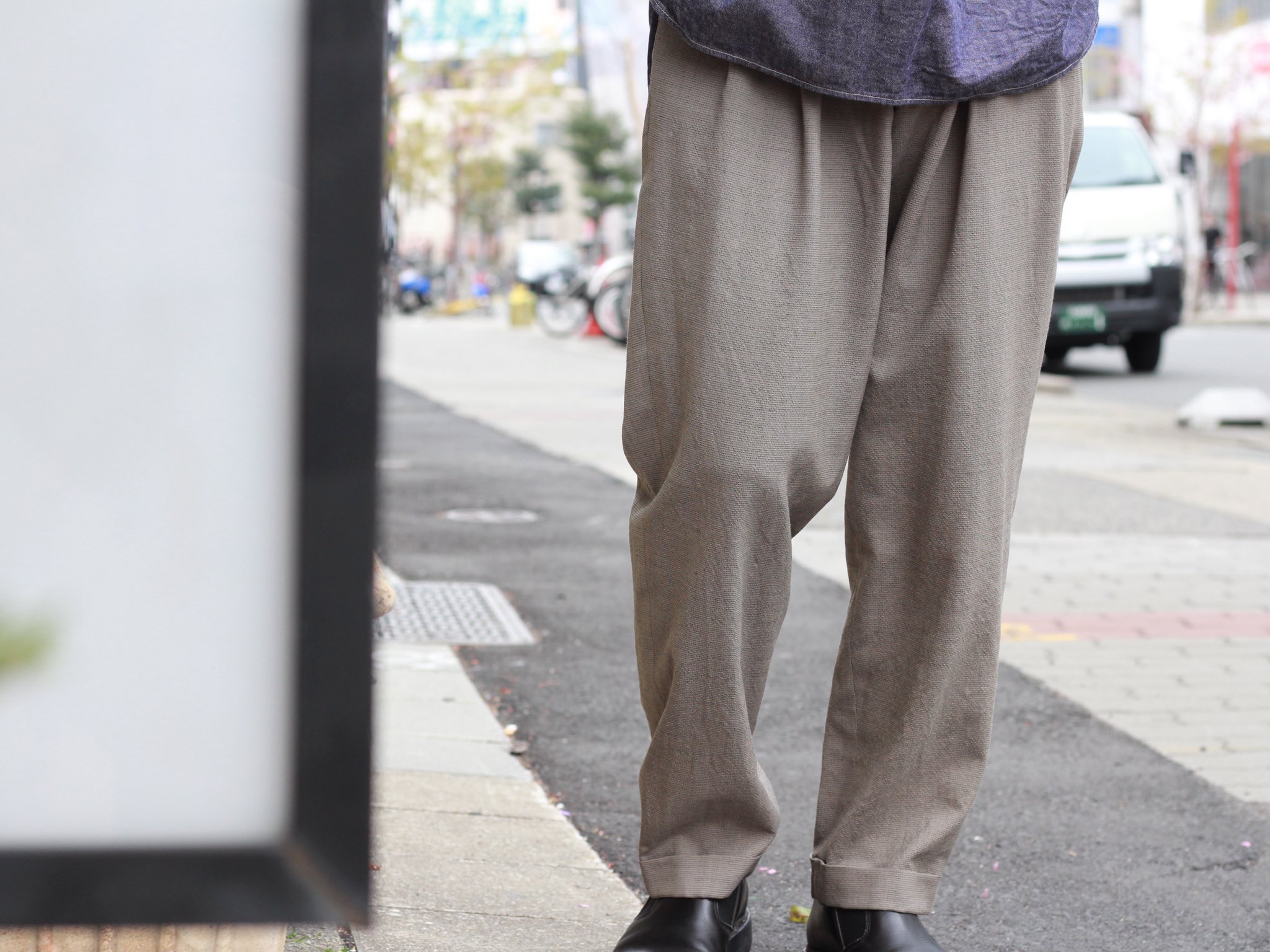 Comoli ウール 二―タックパンツ（21ss, size2, Navy） neuroid.uprrp.edu