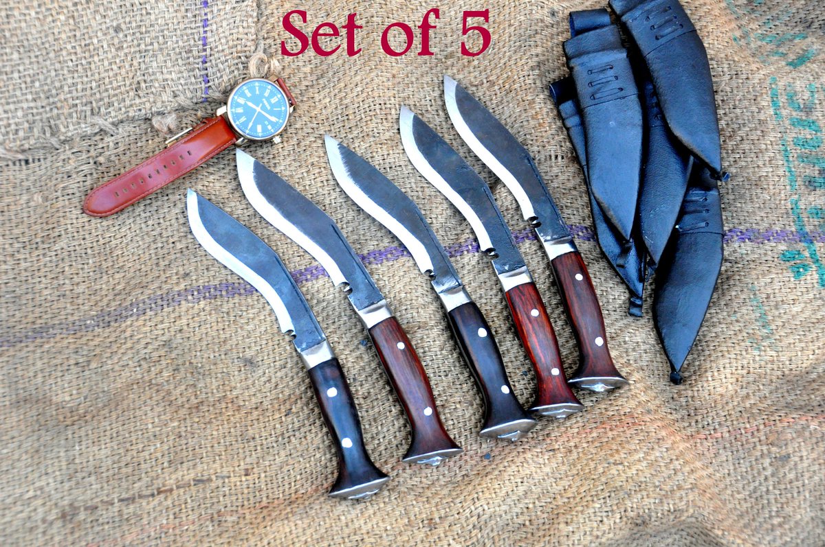 BladeEverest's tweet photo. Excited to share the latest addition to my #etsy shop: 5 pcs of 5 inches farmer kukri/Real working knife/5 inches water temper Blade/4.5 inches full tang Handle/Best for camping,farming https://t.co/YstKPKOSQw #supplies #leatherworking #carbonsteel #wood #yes #kukri https://t.co/6hlPgp23Wa
