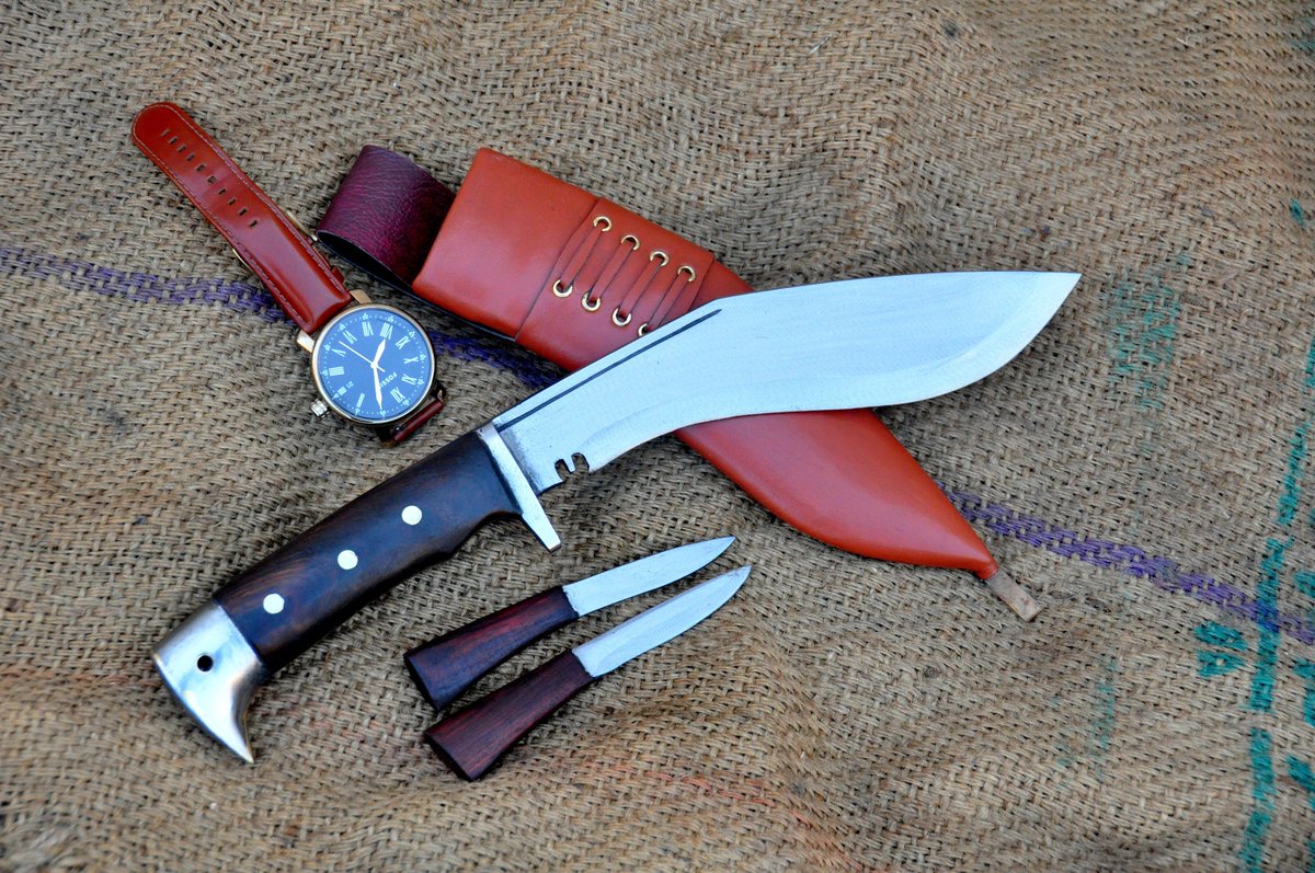 BladeEverest's tweet photo. Excited to share the latest addition to my #etsy shop: Hand forged khukuri/8 inches eagle kukri/leaf spring with water temper/ 5 inches full tang rosewood Handle/ready to use https://t.co/uqijL4z33y #supplies #leatherworking #carbonsteel #yes #kukri #khukuri #gurkhas https://t.co/Mv3zhSpWJt