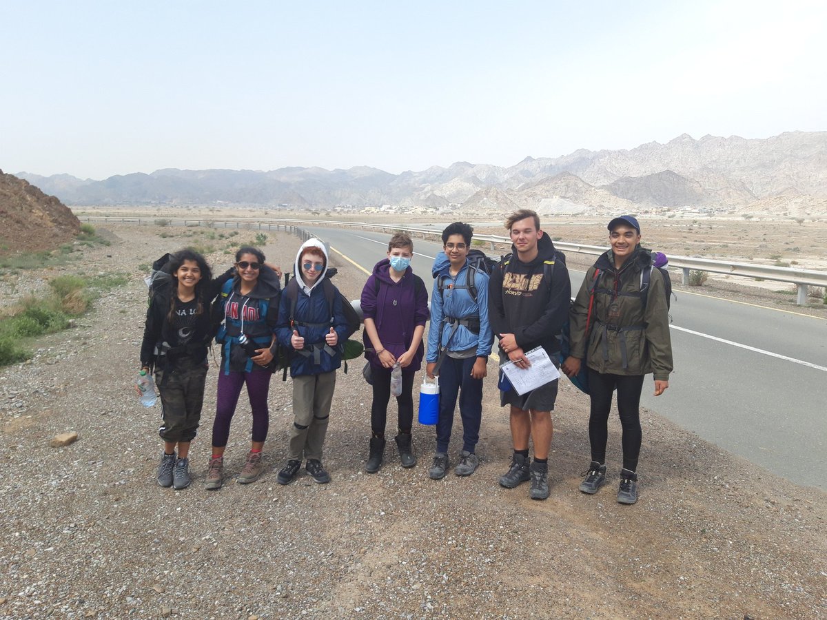 ReptonDXBTrips's tweet photo. Group number two arrive at check point 14. Tired but in good spirits. The rain has gone but the wind is now quite strong. #Bronze #ReptonDofE https://t.co/HqDQoIVHEs