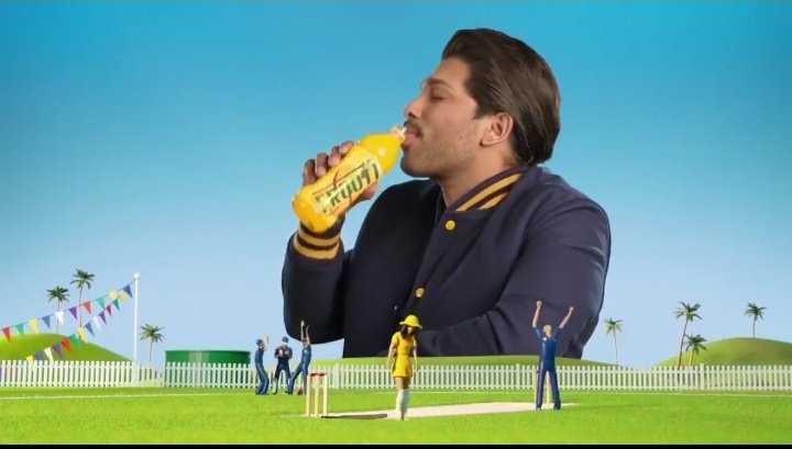AlluManvi's tweet photo. #StylishStar @alluarjun πππ From New #Frooti TVC.
"Har cricket match me chahiye kuch #FrootiMasti"..!
#TeamFrooti
#TeamAA https://t.co/iXjfnrncfg