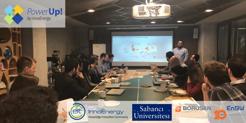 sucool's tweet photo. At the Bootcamp of PowerUp! 2019, mentor presentations have just started with the presentation of Yalçın Altuntaş by BorusanEnBW about "Opportunities of Cooperation with Local Startups and Technological Needs" #powerupturkey https://t.co/l00PRiaZfo