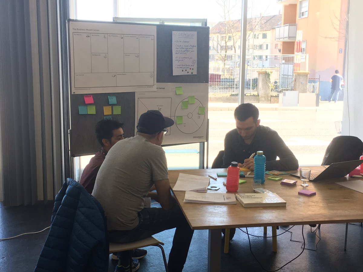 Jernej's tweet photo. Saturday morning #startupweekend #biel #Bienne Getting ready for mentoring time @SIP_BielBienne #SWBB2019 #givefirst #Switzerlandinnovation #Switzerland https://t.co/99HvUvtsXQ