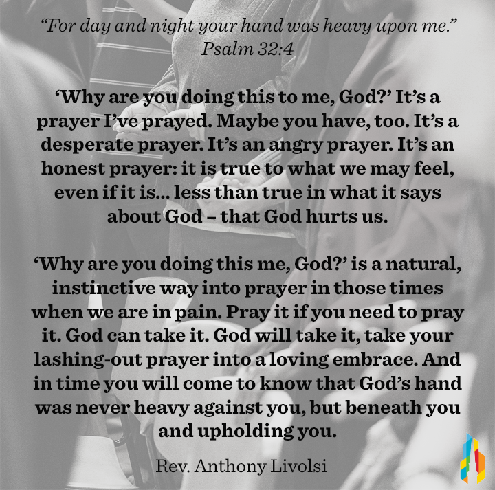 MarbleChurch's tweet photo. In today's devotion Rev. Anthony Livolsi tackles our prayers when we're desperate and angry. So many of us have approached prayer from this place, angry AT God while calling out TO Him. #LentDevotion #Lent2019 #TheArtOfLiving #TheCourageToSee https://t.co/MR5pK6MElQ