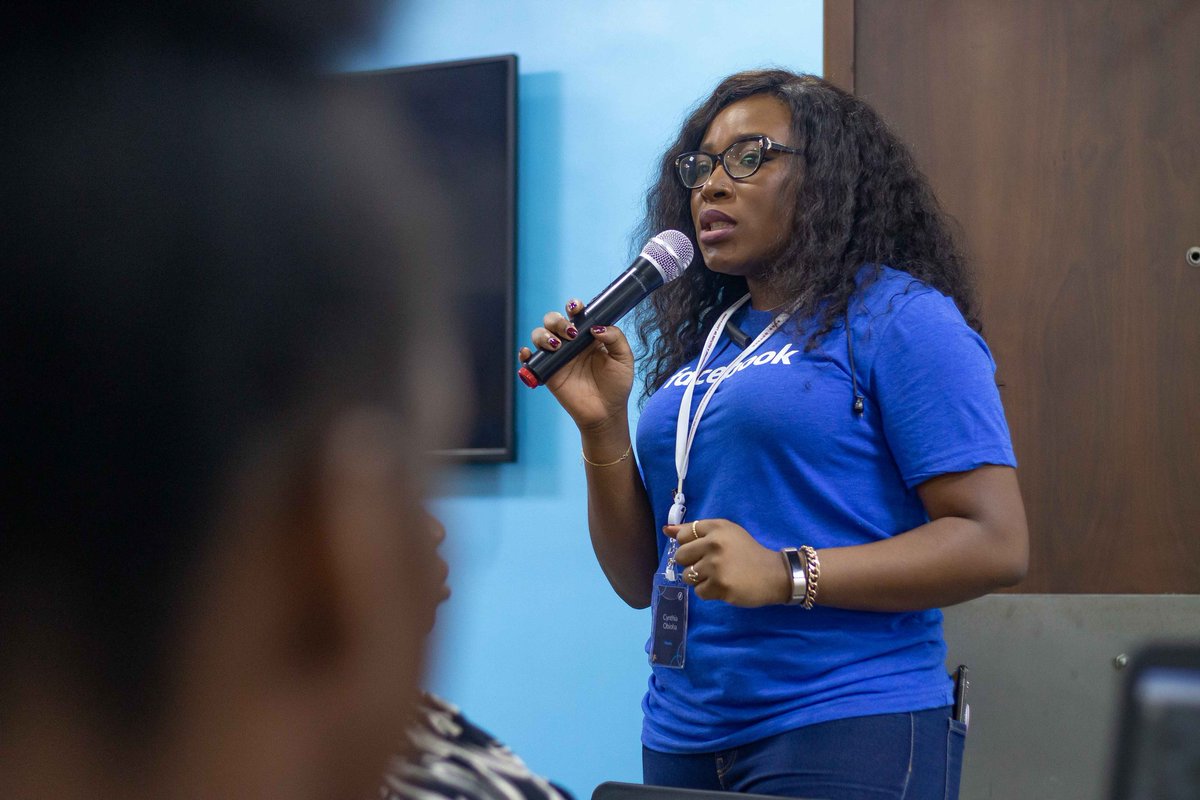 DevCommsLagos's tweet image. So we had @facebook Product manager for SSA Cynthia Obioha give a short but emotional talk about her success story and why #BalanceForBetter is important #IWD2019 #WomenofDevCLagos