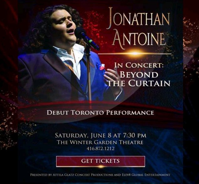 @freespirit640 @JonAntoine JONATHAN ANTOINE: 'Beyond The Curtain' #classicalmusic #English #tenor #liveinperson #debut #solo concert in #Toronto #Ontario #Canada at #TheWinterGardenTheaterToronto  Sat JUNE 8, 2019 #elginandwintergardentheatre #yongestreet #shuterstreet #toronto_insta