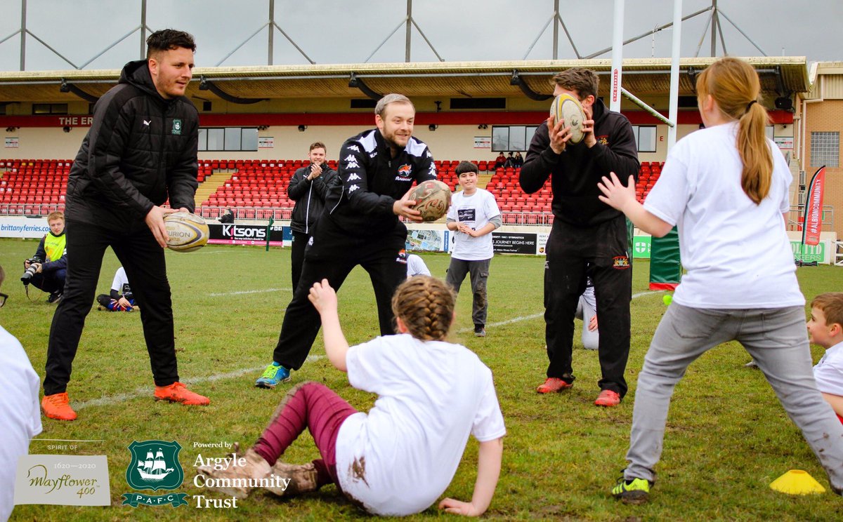 ArgyleTrust's tweet photo. #M400SportWeek is celebrating professional sport in Plymouth. As we head toward the @mayflower400uk commemorations in 2020, we are working with individuals, clubs and organisations across the city to create an sport and wellbeing offer for everyone in #Plymouth. https://t.co/RbBrjyvljH