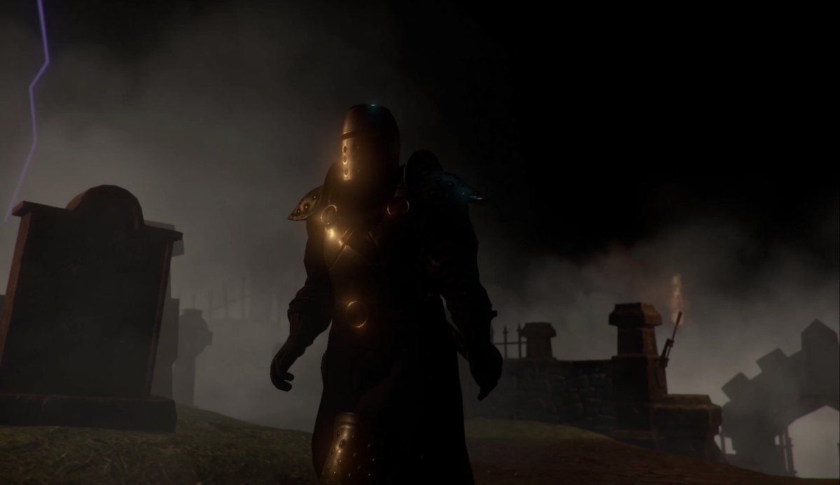 bronzedev's tweet photo. Lighting and general feel test of a scene from current project #danceofthedead #screenshotsaturday #gamedev #indiedev https://t.co/f63hcB3YQr